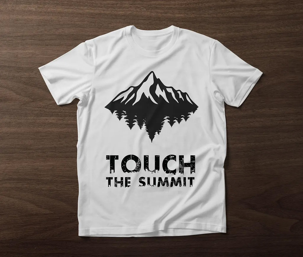 Touch The Summit Hiking Travel T-shirt Touch The Summit Hiking Travel T-shirt
