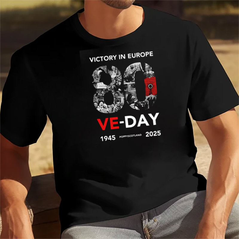 VE Day 80th Anniversary T-shirt VE Day 80th Anniversary T-shirt