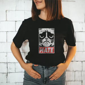 Vintage Hate Grumpy Cat Funny Cat Lovers T shirt 3