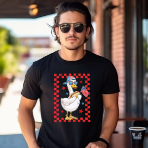 4th Of July Patriotic Boy Goose Hot Dog T shirt 2