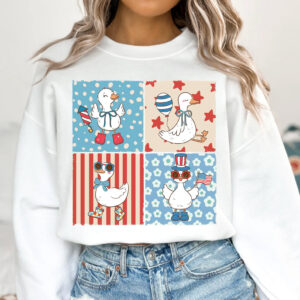 4th of July Adorable Goose Unisex T shirt 2