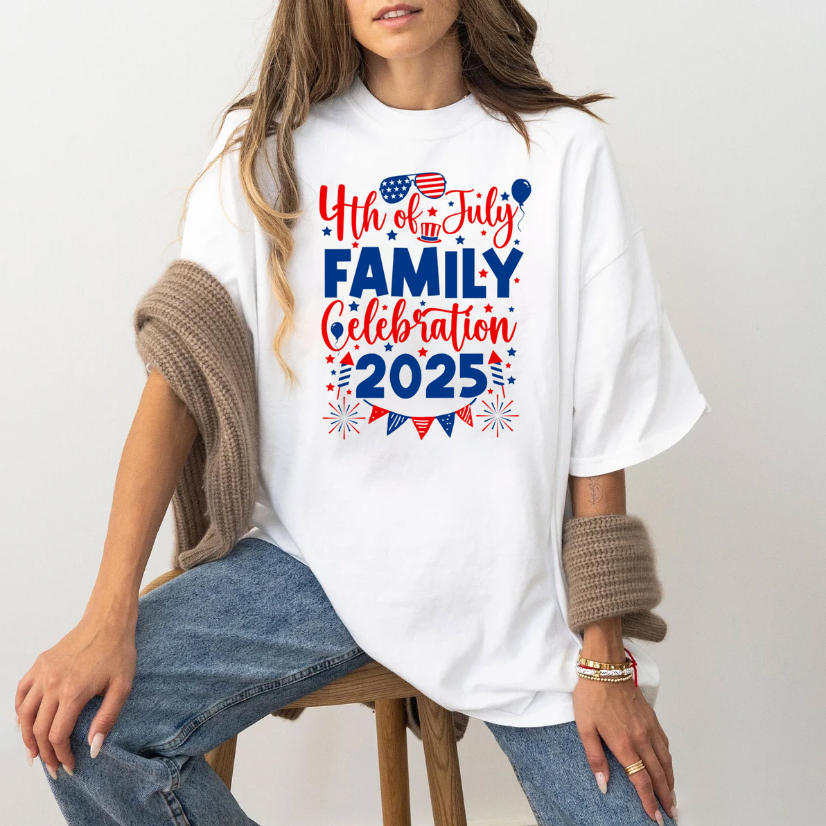 4th Of July Family Celebration 2025 Patriotic T-shirt 4th Of July Family Celebration 2025 Patriotic T-shirt