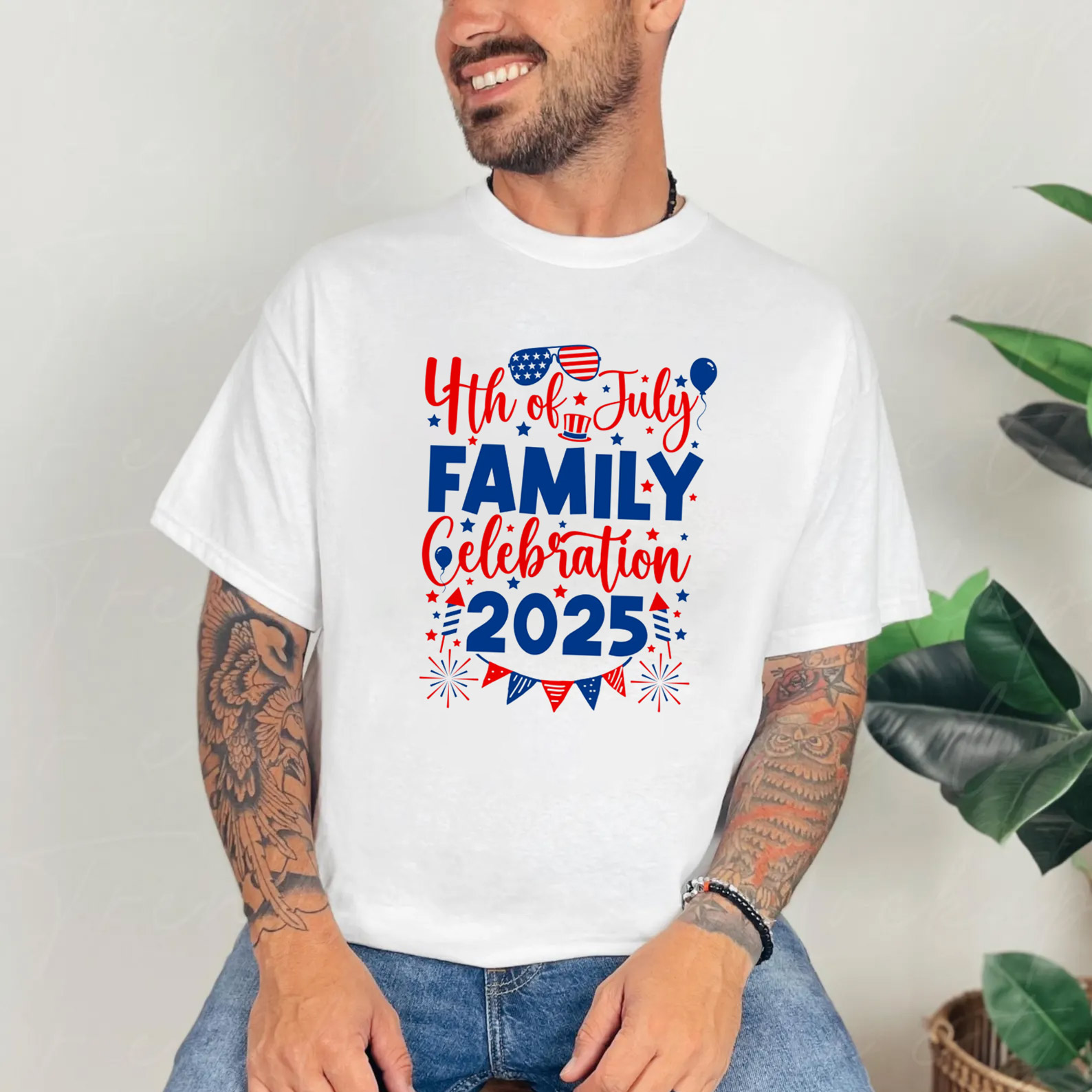 4th Of July Family Celebration 2025 Patriotic T-shirt 4th Of July Family Celebration 2025 Patriotic T-shirt