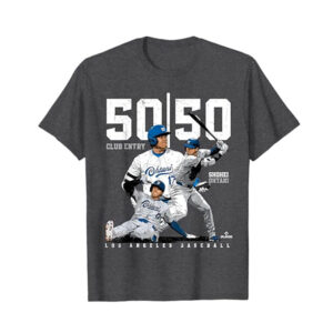 50 50 Club Entry Shohei Ohtani Los Angeles Baseball Vintage T shirt 2