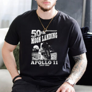 50th Anniversary Moon Landing Apollo 11 Retro nasa t shirt 1