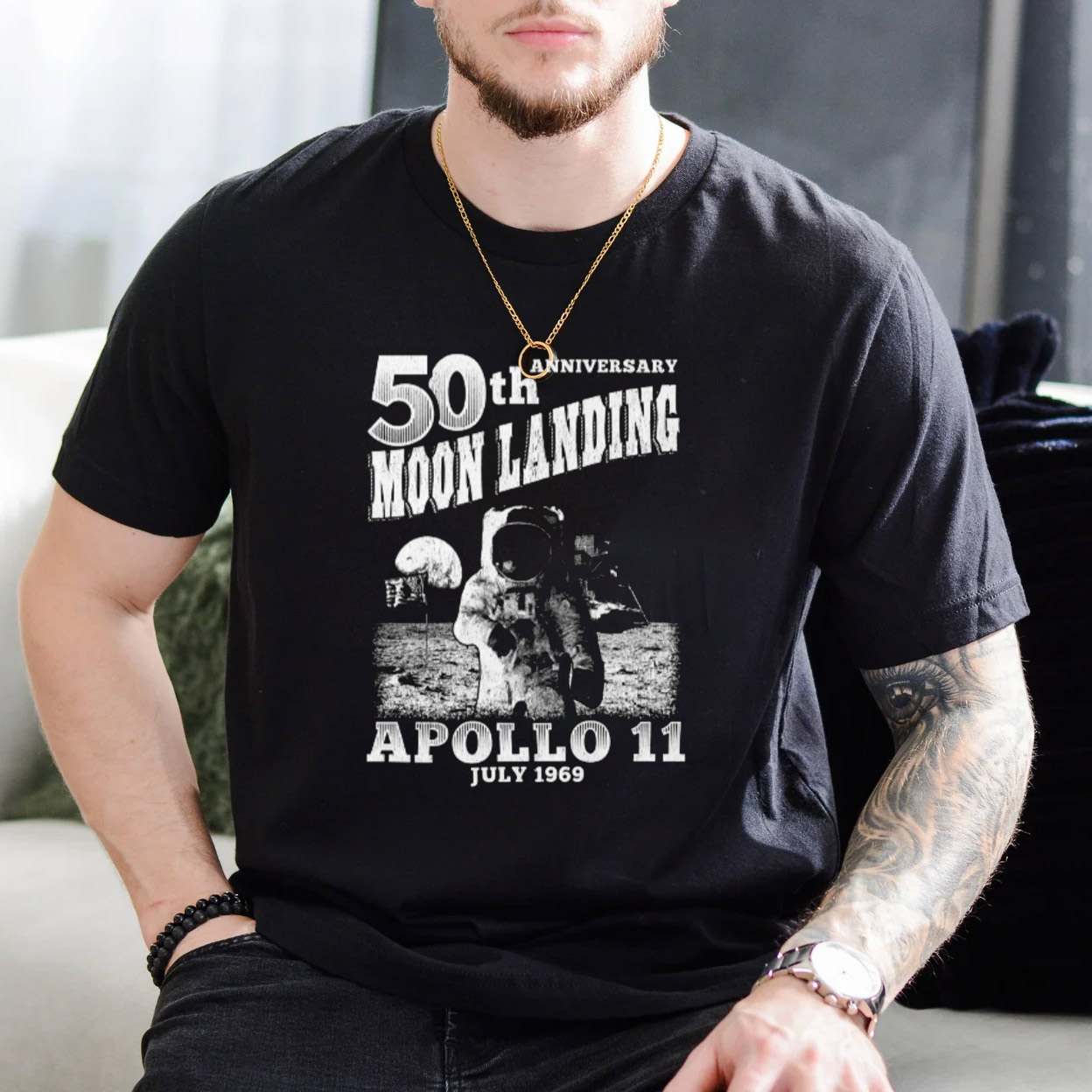 50th Anniversary Moon Landing Apollo 11 Retro NASA T-shirt 50th Anniversary Moon Landing Apollo 11 Retro NASA T-shirt