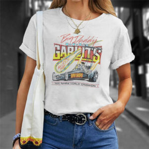 80s BIG DADDY DON GARLITS HALLEYS 1986 DRAG RACE T-shirt 1