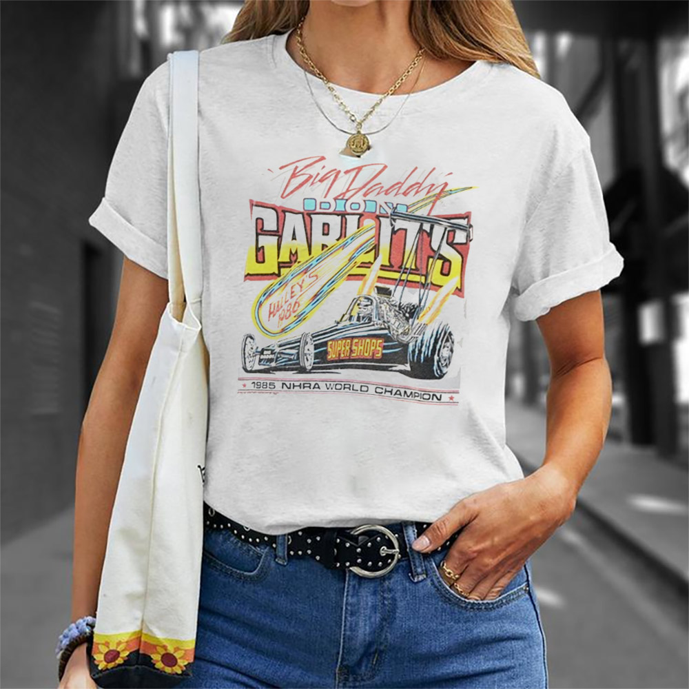80s BIG DADDY DON GARLITS HALLEYS 1986 DRAG RACE T-shirt 80s BIG DADDY DON GARLITS HALLEYS 1986 DRAG RACE T-shirt