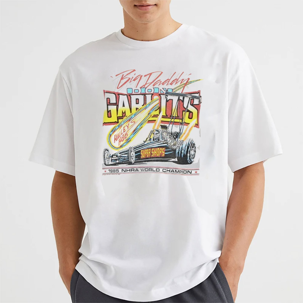 80s BIG DADDY DON GARLITS HALLEYS 1986 DRAG RACE T-shirt 80s BIG DADDY DON GARLITS HALLEYS 1986 DRAG RACE T-shirt