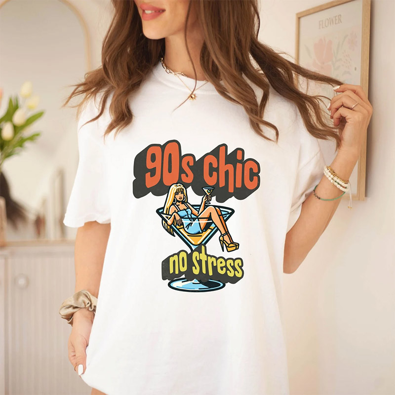 90s Chic No Stress T-shirt 90s Chic No Stress T-shirt