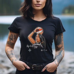 A’ja Wilson Las Vegas Playa Society Portrait Art Tee