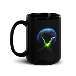 Alien Earth Cracked On Earth Space Movie Cup