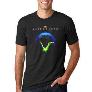 Alien Earth Crash lands On Earth FX T shirt 2