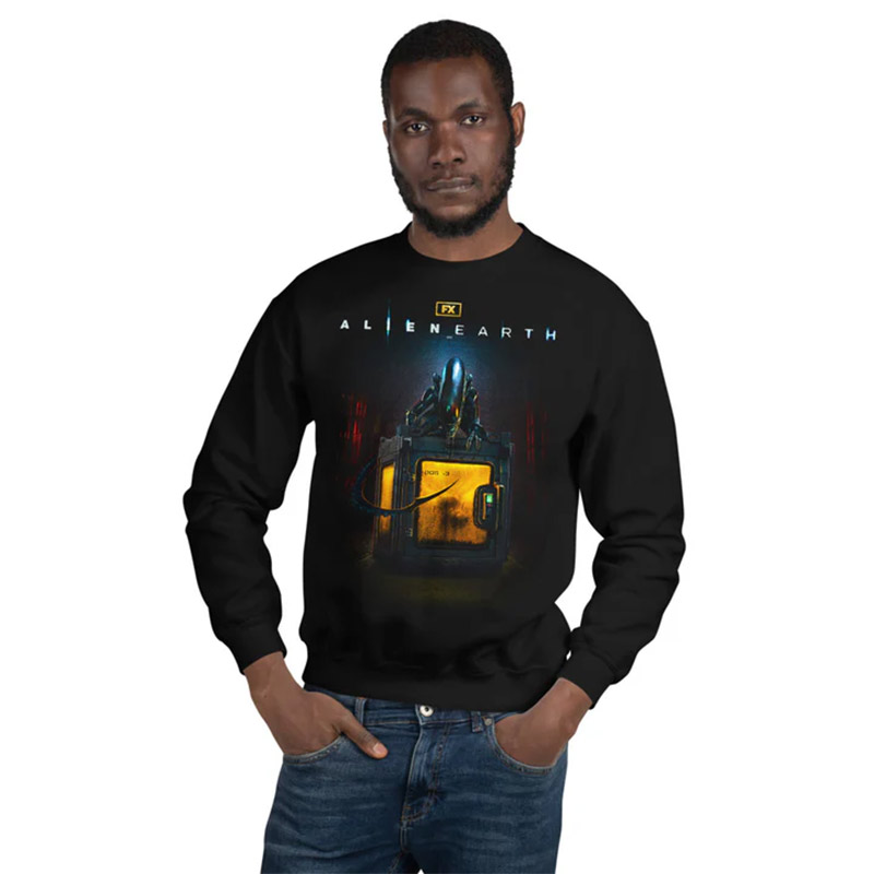 Alien Earth Crate Fleece Movie FX T-shirt Alien Earth Crate Fleece Movie FX T-shirt