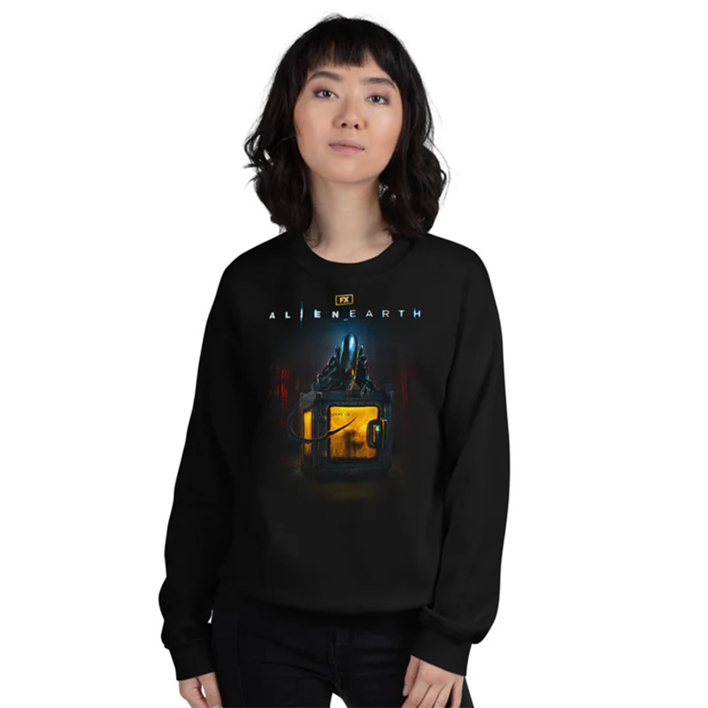 Alien Earth Crate Fleece Movie FX T-shirt Alien Earth Crate Fleece Movie FX T-shirt