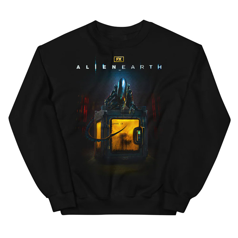 Alien Earth Crate Fleece Movie FX T-shirt Alien Earth Crate Fleece Movie FX T-shirt