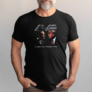 Alien Vs Predator Trump Vs Elon War Funny T shirt 2