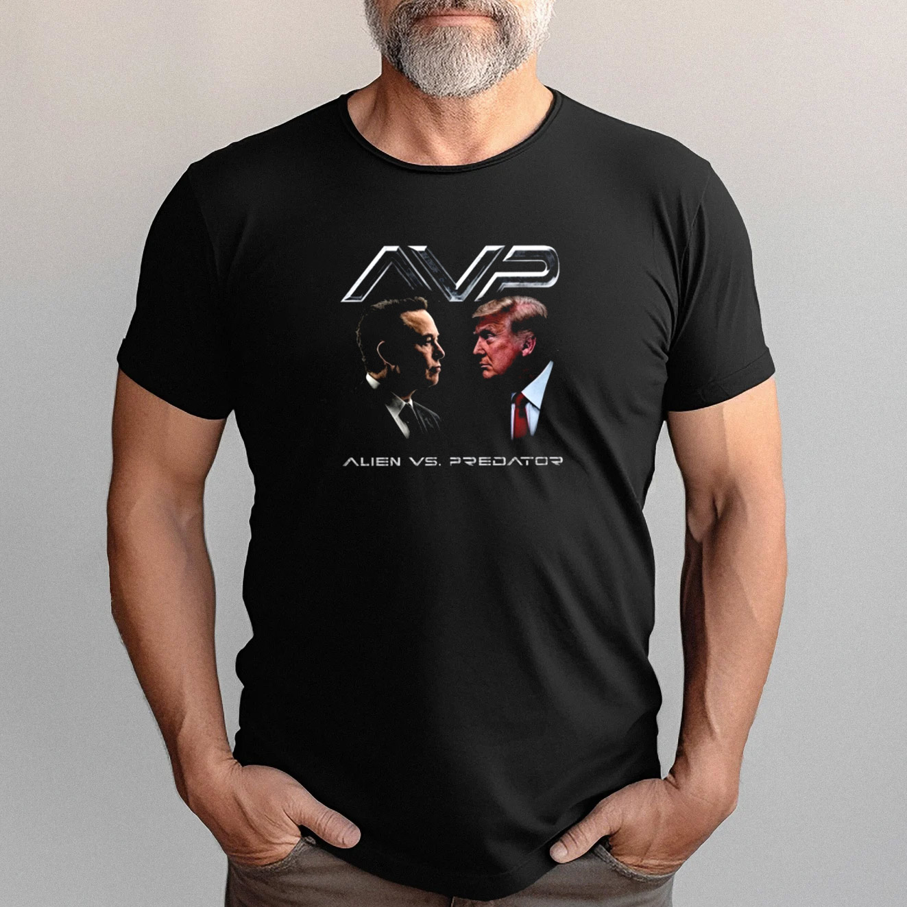 Alien Vs Predator Trump Vs Elon War Funny T-shirt Alien Vs Predator Trump Vs Elon War Funny T-shirt