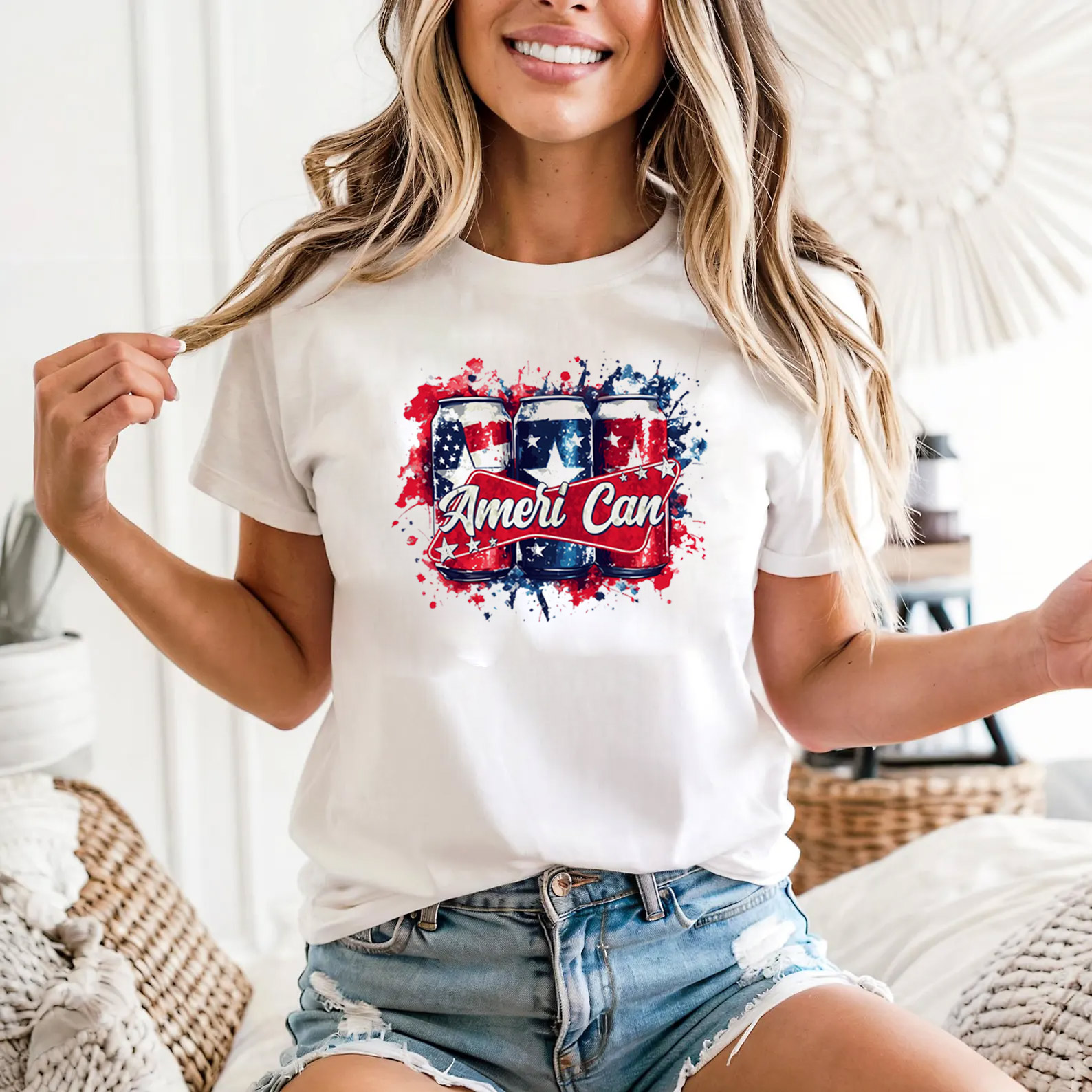 Ameri Can America Beer 4th Of July Shirt Ameri Can America Beer 4th Of July Shirt