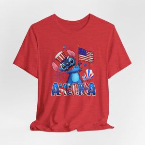 America Independence Day Stitch 4th of July T shirt 2