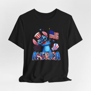 America Independence Day Stitch 4th of July T shirt 3