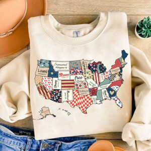 America USA Map Fourth Of July T-shirts America USA Map Fourth Of July T-shirts