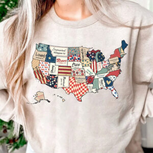 America USA Map fourth of july t shirts 2