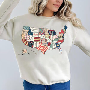 America USA Map fourth of july t shirts 3