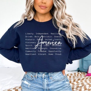 America Words independence day usa Tee 2