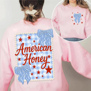 American Honey Bows Coquette Independence Day T shirt 1