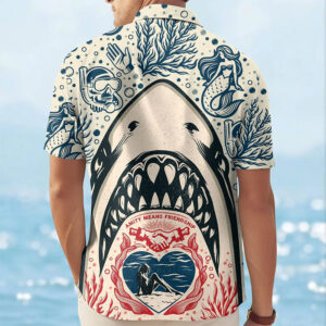 Amity Means Friendship Jaws Aloha Shirt Amity Means Friendship Jaws Aloha Shirt