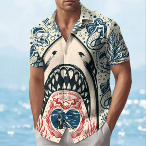 Amity Means Friendship Jaws Aloha Shirt 2