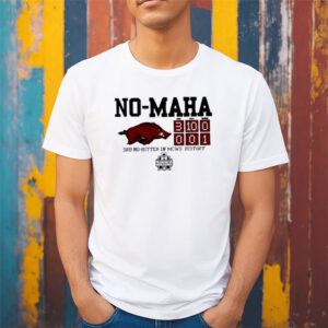 Arkansas Razorbacks Cardinal No-Maha No Hitter T-shirt Arkansas Razorbacks Cardinal No-Maha No Hitter T-shirt