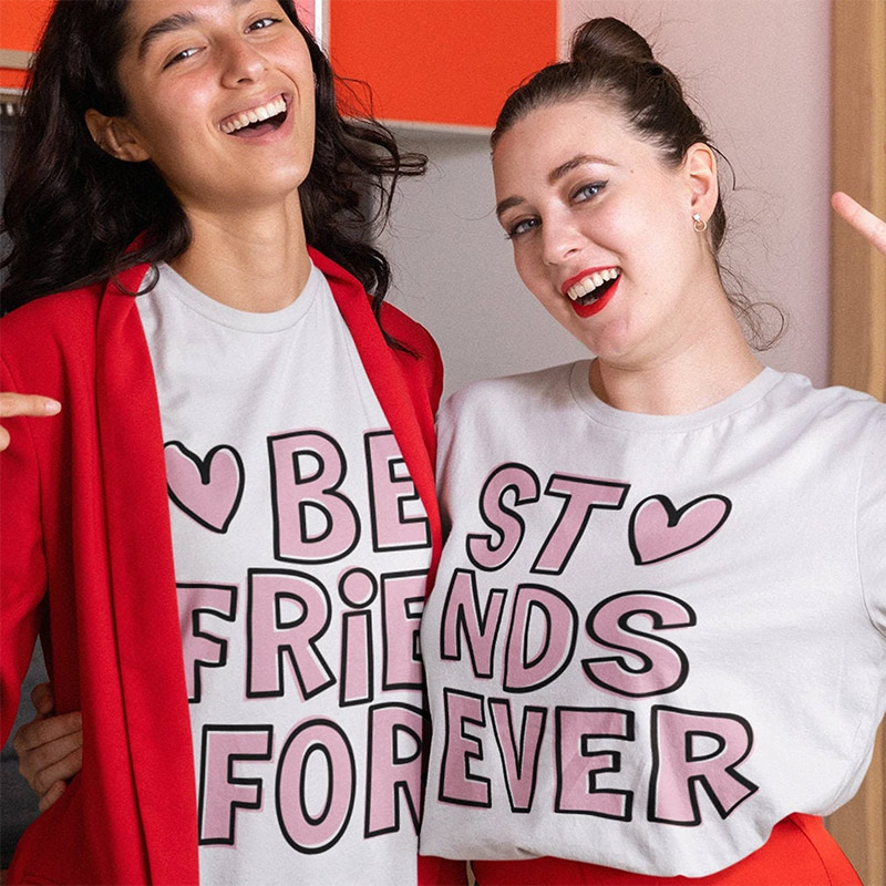 BFF Best Friends Forever Matching T-shirt BFF Best Friends Forever Matching T-shirt