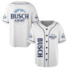 Basic Busch Light White Baseball Jersey