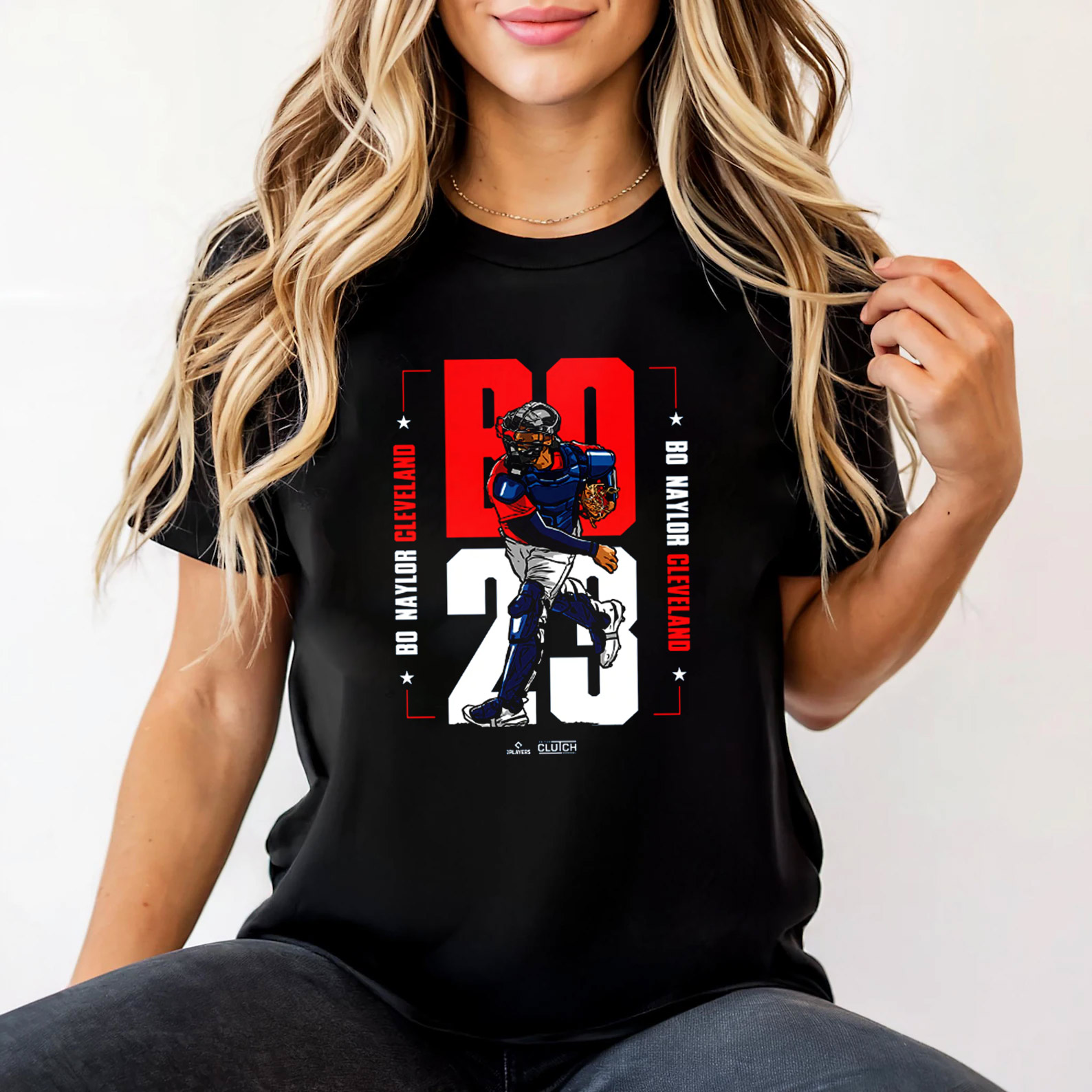 Bo Naylor Cleveland MLBPA Graphic T-shirt Bo Naylor Cleveland MLBPA Graphic T-shirt