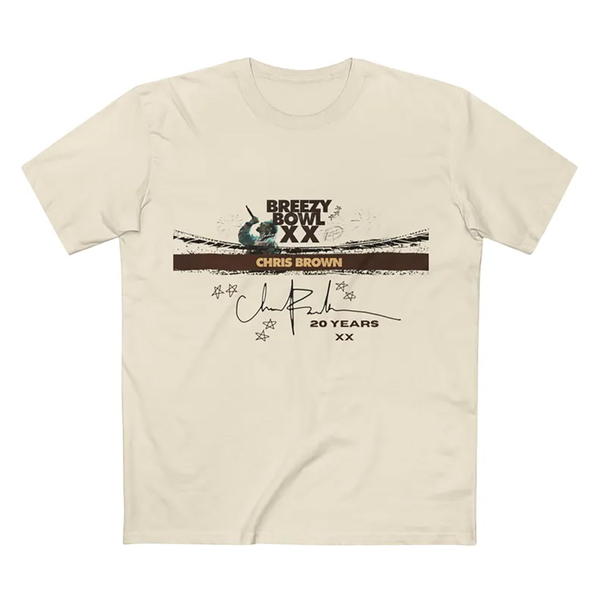Breezy Bowl XX Tour 2025 Chris Brown 20 Years Celebration T-shirt Breezy Bowl XX Tour 2025 Chris Brown 20 Years Celebration T-shirt
