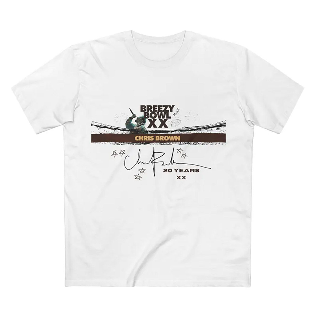 Breezy Bowl XX Tour 2025 Chris Brown 20 Years Celebration T-shirt Breezy Bowl XX Tour 2025 Chris Brown 20 Years Celebration T-shirt