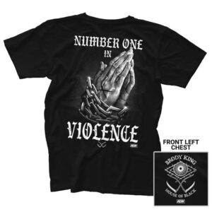 Brody King House Of Black Number One In Violence AEW T-shirt