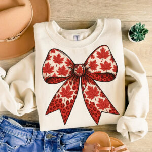 Canadian Coquette Bow Canada Pride T-shirt Canadian Coquette Bow Canada Pride T-shirt