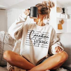 Canadian Mama Words Canada Independence Day T-shirt Canadian Mama Words Canada Independence Day T-shirt