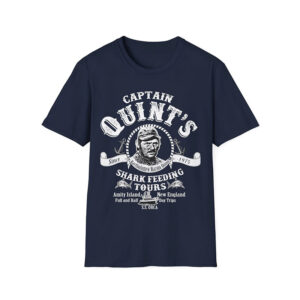 Captain Quint’s Shark Feeding Tours Classic Jaws Movie T-shirt Captain Quint’s Shark Feeding Tours Classic Jaws Movie T-shirt