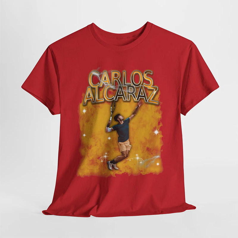 Carlos Alcaraz Paddle Tennis Graphic T-shirt Carlos Alcaraz Paddle Tennis Graphic T-shirt