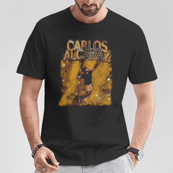 Carlos Alcaraz Paddle Tennis Graphic T shirt