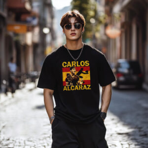 Carlos Alcaraz Spanish Tennis Vintage Graphic Tee 3