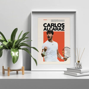 Carlos Alcaraz Tennis Fan Gift Sports Wall Art