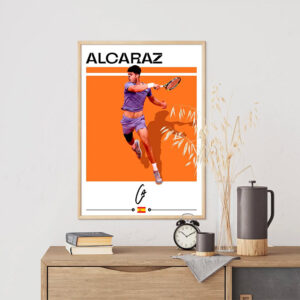 Carlos Alcaraz Tennis Signature Wall Art 2