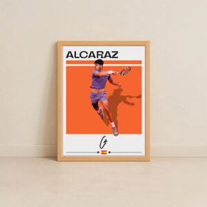 Carlos Alcaraz Tennis Signature Wall Art 3