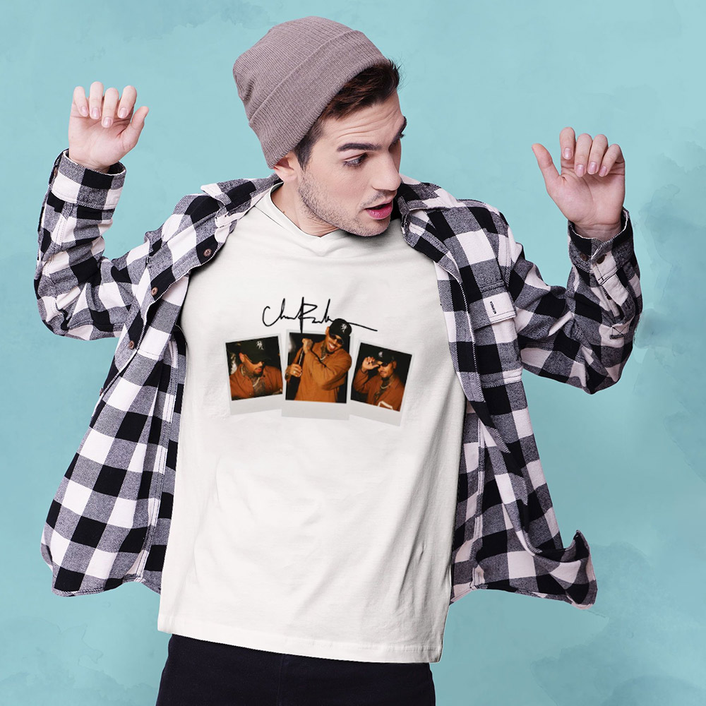 Chris Brown Concert Photos Signature T-shirt Chris Brown Concert Photos Signature T-shirt