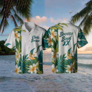 Chris Brown Tour 2025 Tropical Hawaiian Shirt
